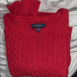 red sweater